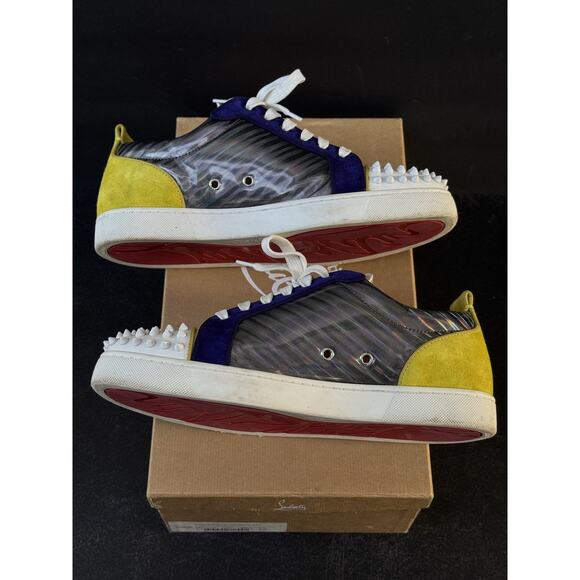 Christian Louboutin Louis Junior Spikes Orlato Flat White Multicolor Chrome 43 main image 6